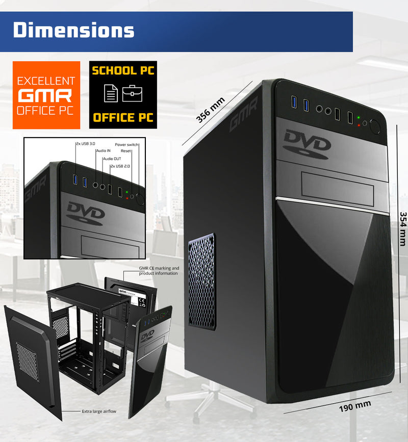 Intel Desktop PC met Core i7 - 32GB RAM - 1000GB SSD - WiFi - Bluetooth - Windows 11 Pro