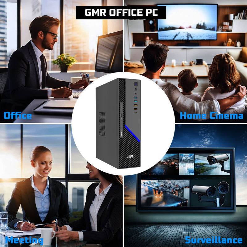 GMR Ultra SFF i7 Office PC - Business Office Computer | 16 GB RAM | 512GB SSD M.2 | DVD±RW | Windows 11 Pro | WiFi-Bluetooth
