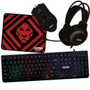 GMR 4-in-1 Gaming Set – RGB Toetsenbord, Muis, Headset en Muismat - Qwerty