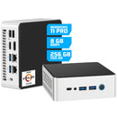 GMR Ultra Mini PC - Smart Computer – Snelle AMD Silver | Windows 11 Pro | 8GB RAM | 256GB SSD | USB-C | WiFi & Bluetooth | VESA Mount | Dual Monitor Support | 3 Jaar Garantie