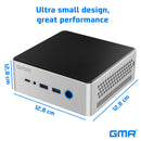 GMR Ultra Mini PC - Smart Computer – Snelle AMD Silver | Windows 11 Pro | 8GB RAM | 256GB SSD | USB-C | WiFi & Bluetooth | VESA Mount | Dual Monitor Support | 3 Jaar Garantie