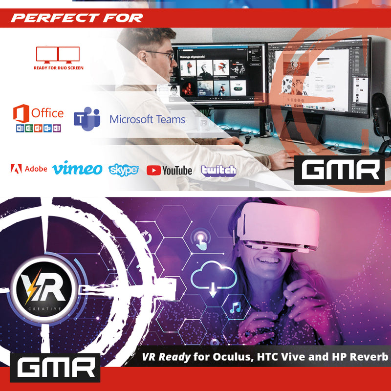 GMR R5 GamePC - Intel Core i5 - 480GB M.2 SSD - Geforce GTX 1630 - 8GB RAM