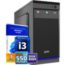 Intel Ultra Compleet Desktop PC | Intel Core i3 | 32 GB RAM | 1024GB SSD M.2 | DVD+RW | Windows 11 Pro | Business Office Multimedia Computer