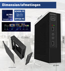 GMR Ultra mini Smart Computer met snelle Intel i5 - Business Office Desktop | 16GB RAM | 512GB SSD | USB3 | Windows 11 PRO | WiFi + Bluetooth | Incl. VESA bevestiging | Geschikt voor 2 schermen | 3 Jaar garantie | Direct klaar voor gebruik