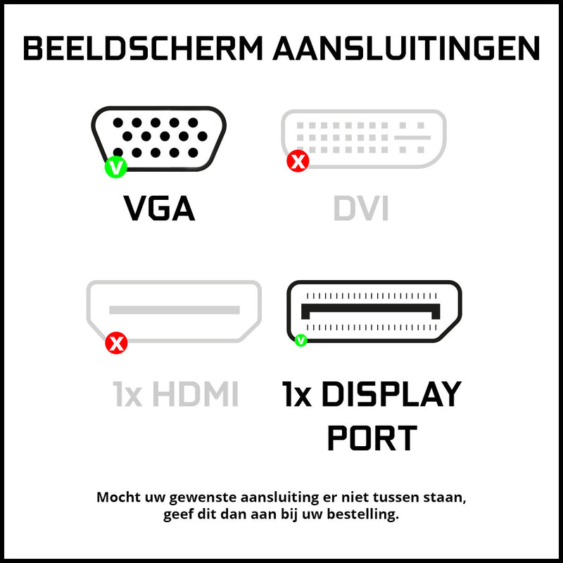 Intel Compleet PC | Intel Core i7 | 16 GB RAM | 500 GB SSD | Windows 11 Pro