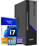 GMR Ultra SFF i7 Office PC - Business Office Computer | 16 GB RAM | 256GB SSD M.2 | DVD+RW | Windows 11 Pro | WiFi-Bluetooth