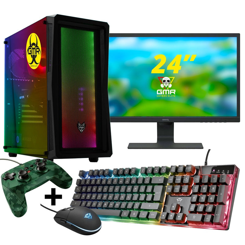 GMR - Heatblaster Gaming SET V1 (GamePC + 24 Inch Monitor + Toetsenbord + Muis + Game Controller)